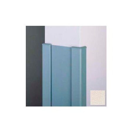 Pawling Surface Mounted End Wall 90Deg Corners, 2'' Wings, 4'H W/Caps, 6"W, Pumice, Recycled Vinyl CG-11R-4-411